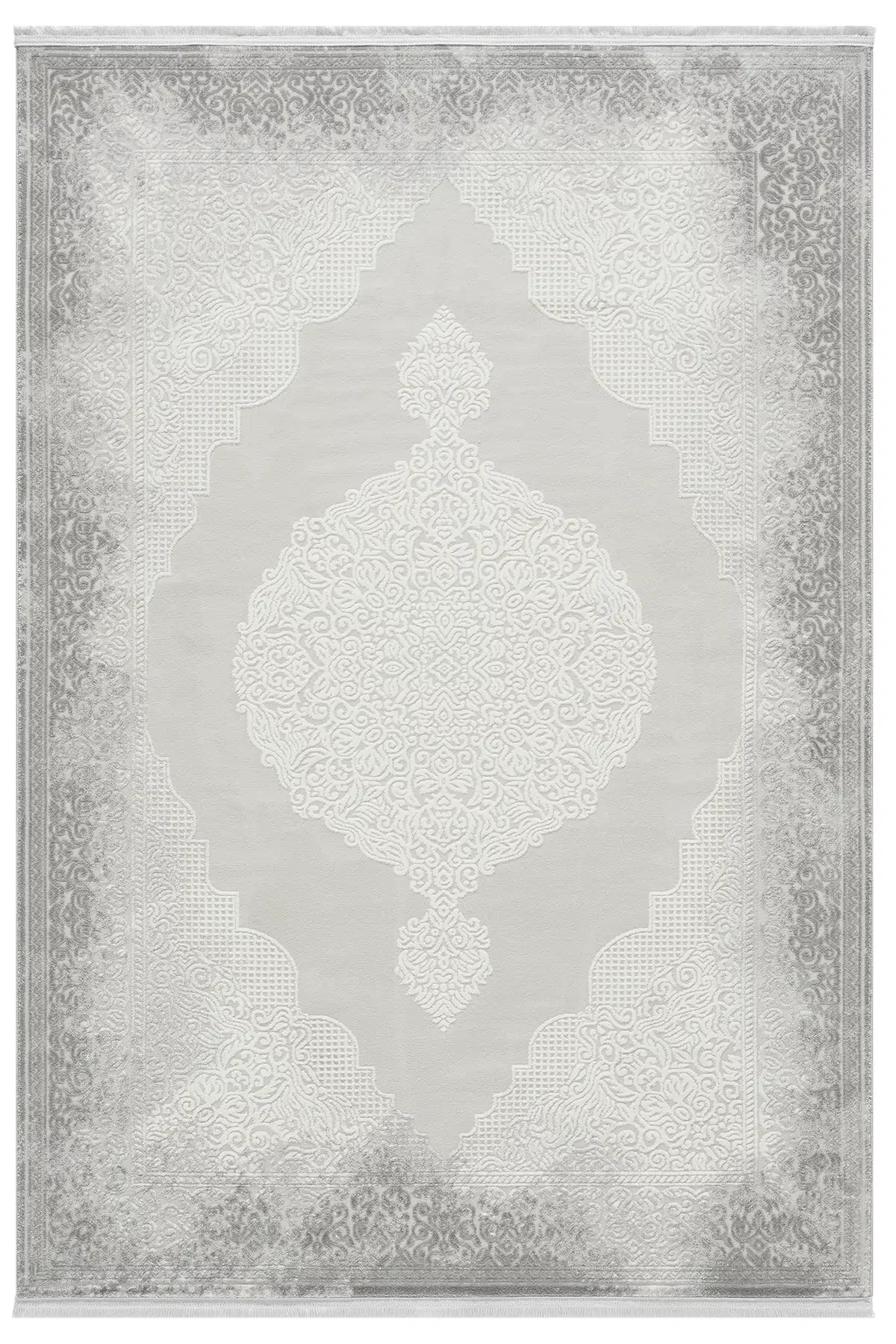 Asya Gri Halı Akrilik Halı Yumuşak Dokulu Salon Oturma Odası Yatak Odası Halısı 531