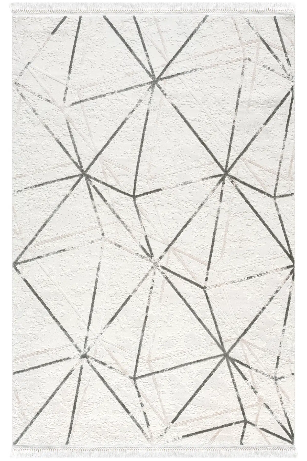 Avangard Gri Halı Akrilik Halı Yumuşak Dokulu Salon Oturma Odası Yatak Odası Halısı 2035