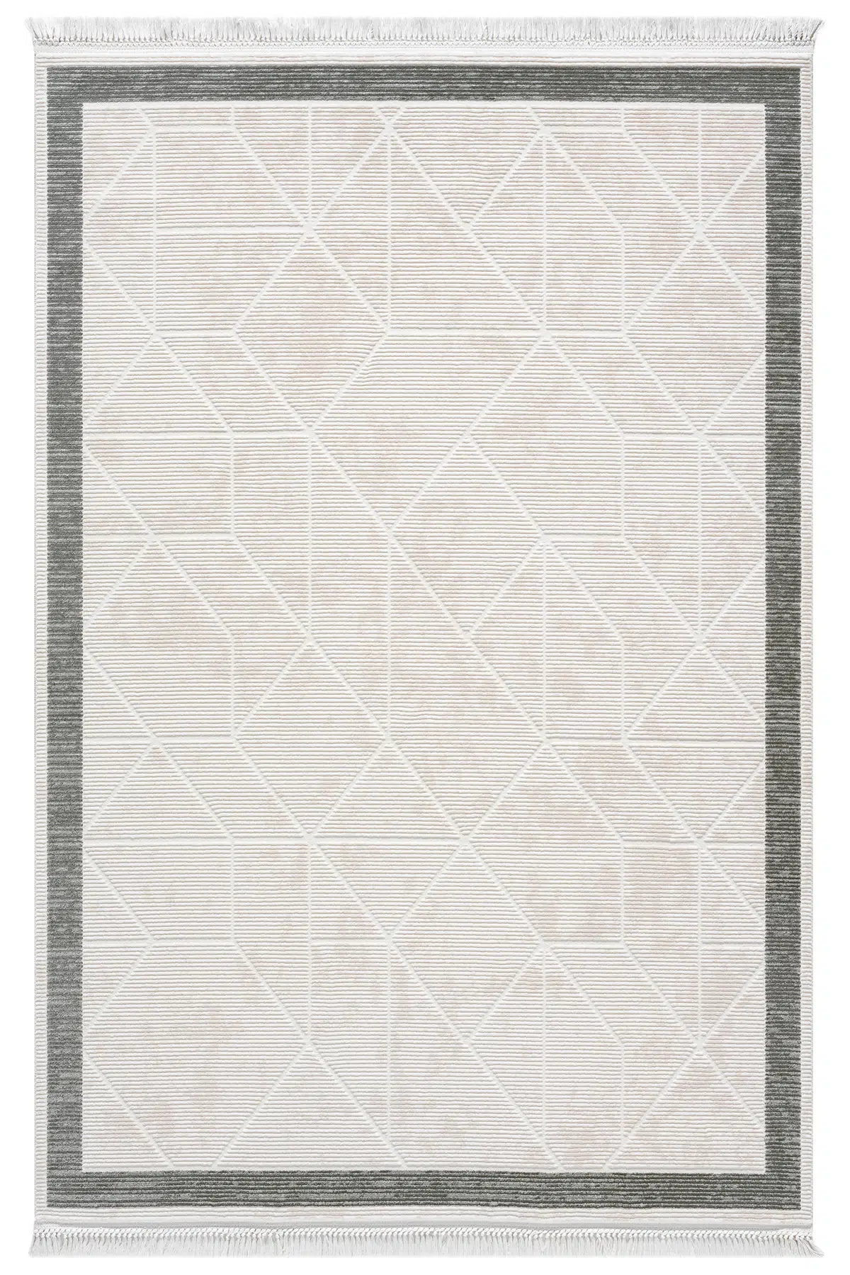 Avangard Gri Halı Akrilik Halı Yumuşak Dokulu Salon Oturma Odası Yatak Odası Halısı 2036