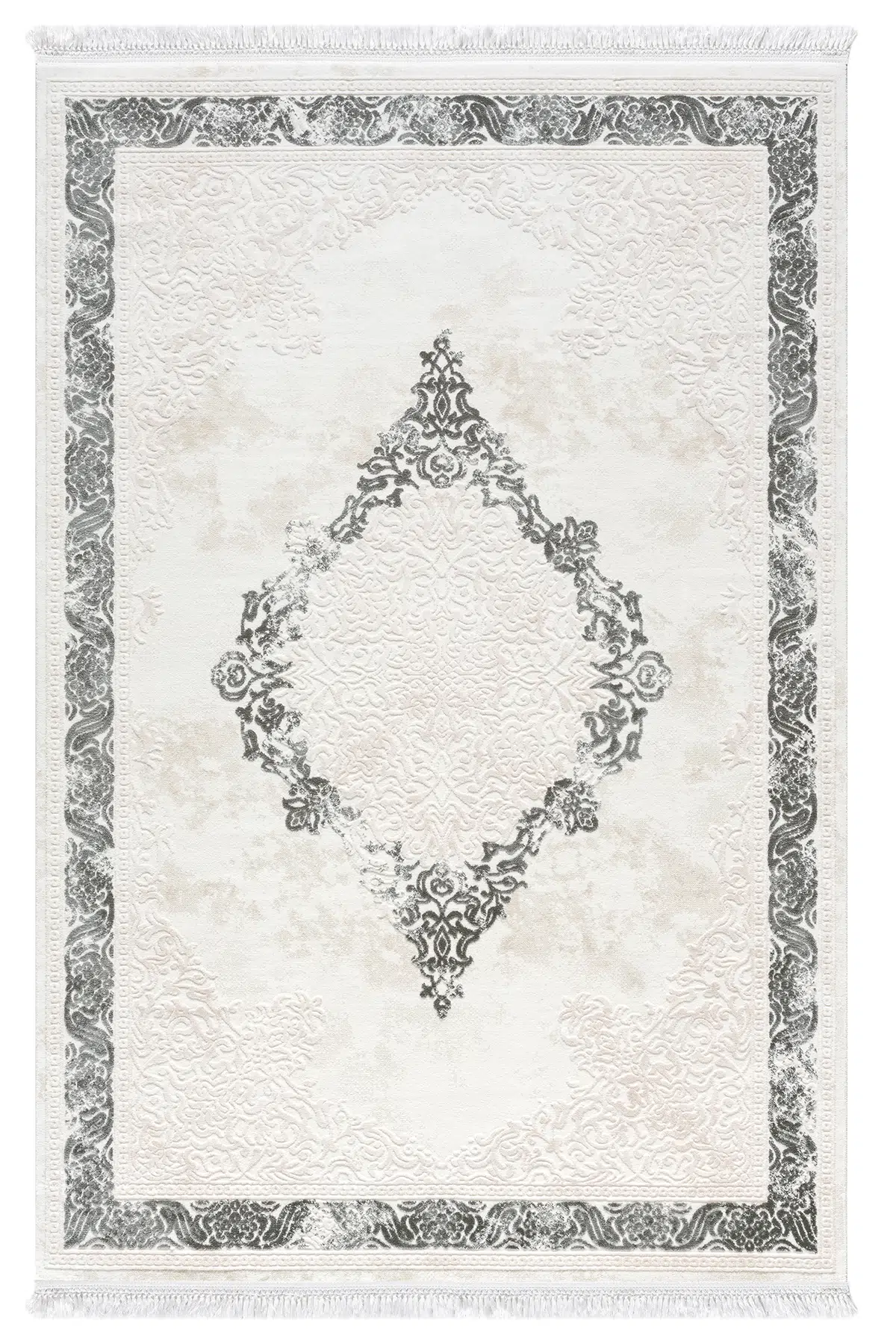 Avangard Gri Halı Akrilik Halı Yumuşak Dokulu Salon Oturma Odası Yatak Odası Halısı 2037