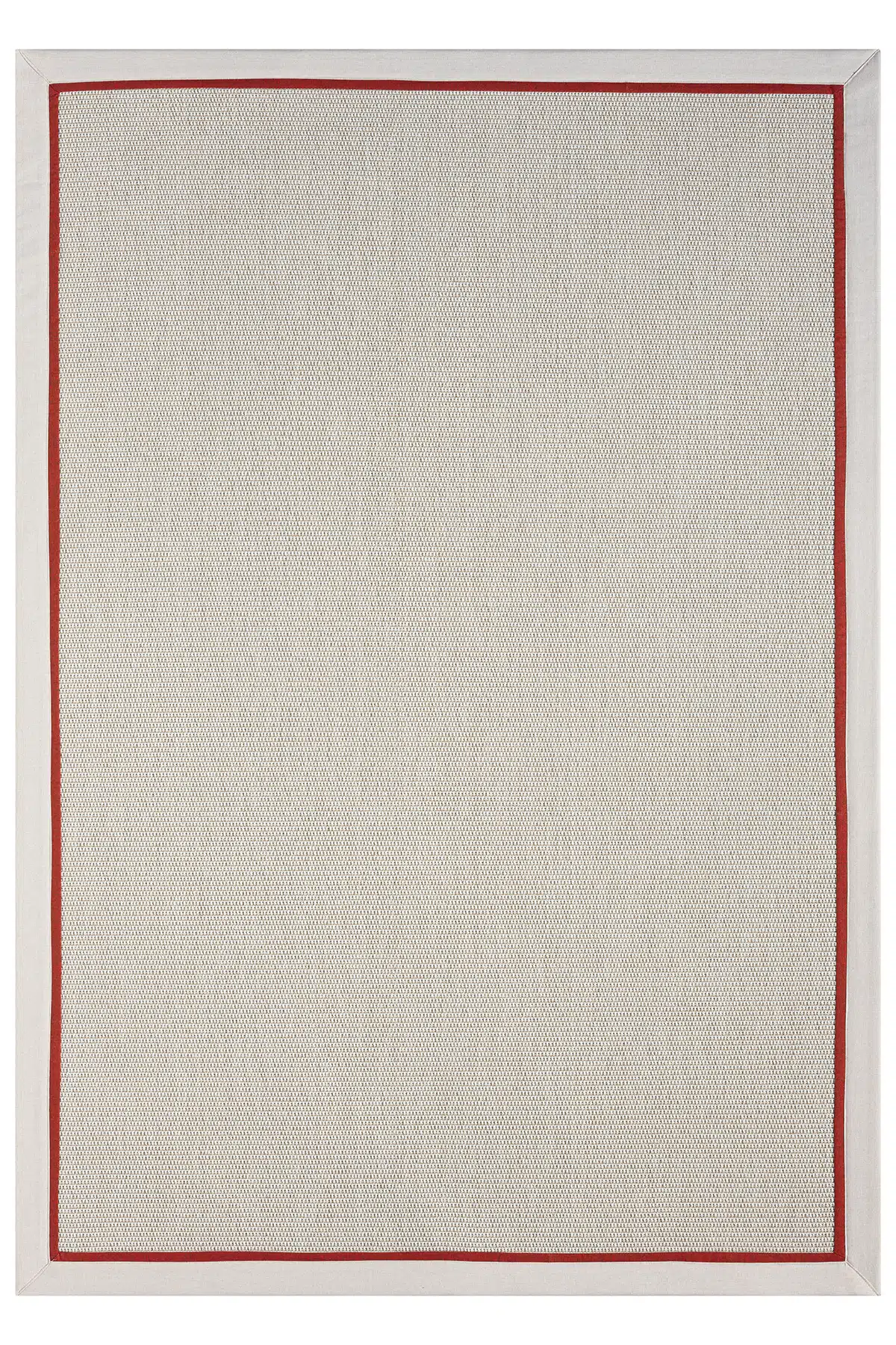 Bombay Krem Halı Krem Bordo Bordürlü Kolay Temizlenen Hasır Dokulu Sisal Halı 664