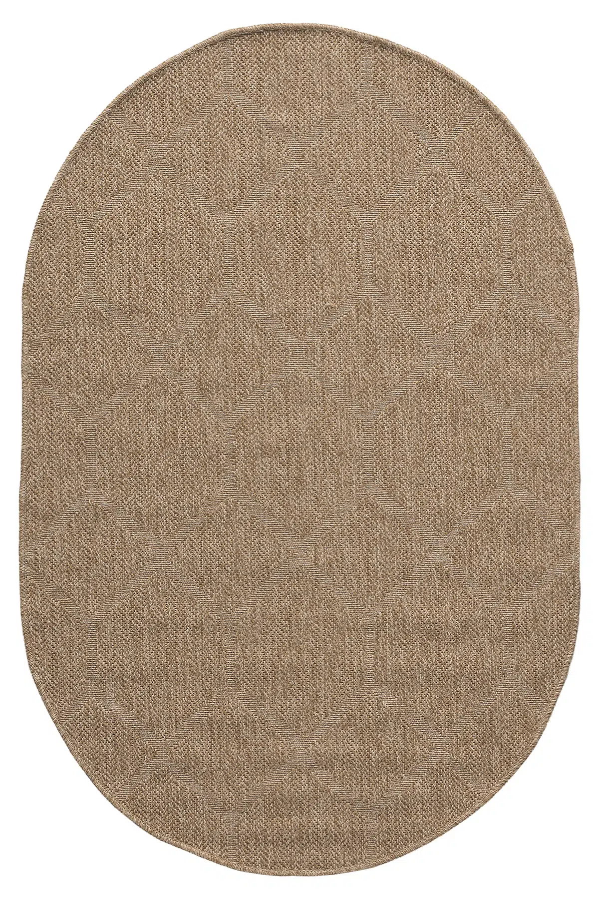  İndia Bej Oval Halı Salon Oturma Odası Çocuk Odası Yatak Odası Halısı 669