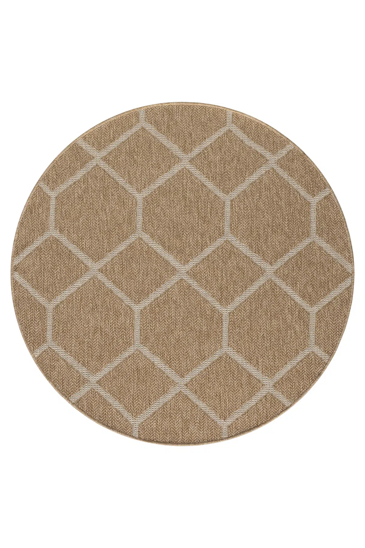  İndia Beyaz Daire Halı Salon Oturma Odası Çocuk Odası Yatak Odası Halısı 669