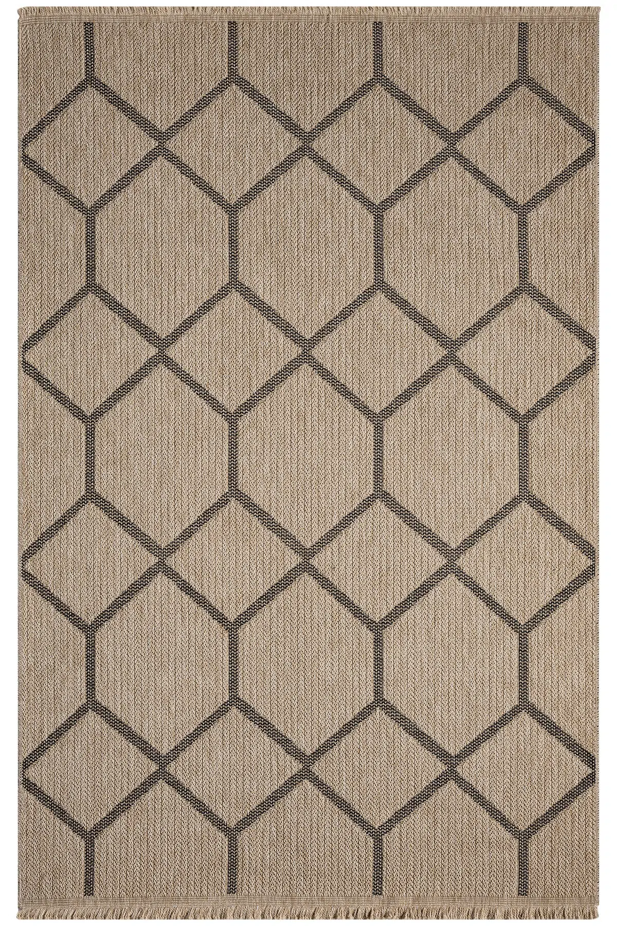  İndia Siyah Halı Salon Oturma Odası Çocuk Odası Yatak Odası Halısı 669