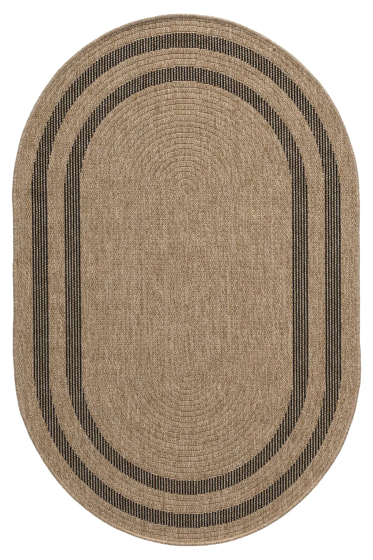  İndia Siyah Oval Halı Salon Oturma Odası Çocuk Odası Yatak Odası Halısı 668