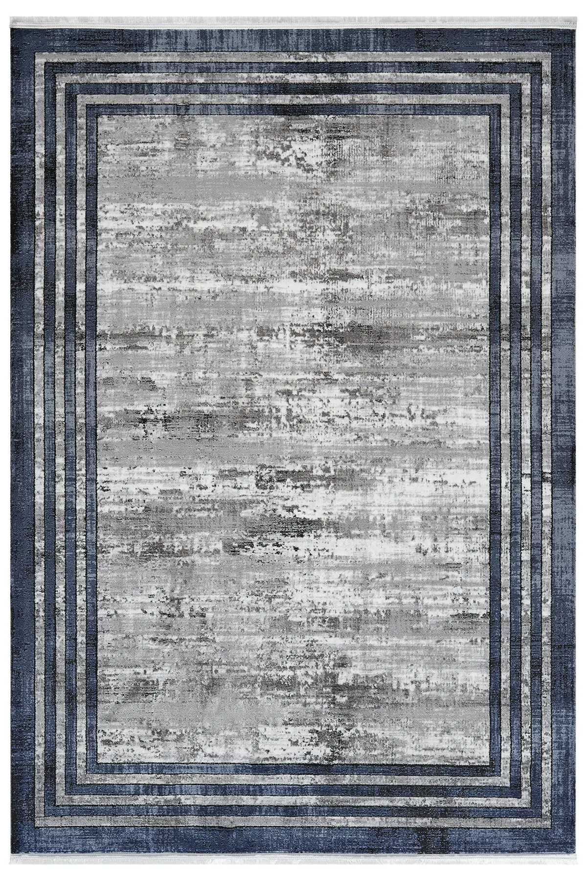 Roma Gri Mavi Halı Akrilik Halı Yumuşak Dokulu Salon Oturma Odası Yatak Odası Halısı 417