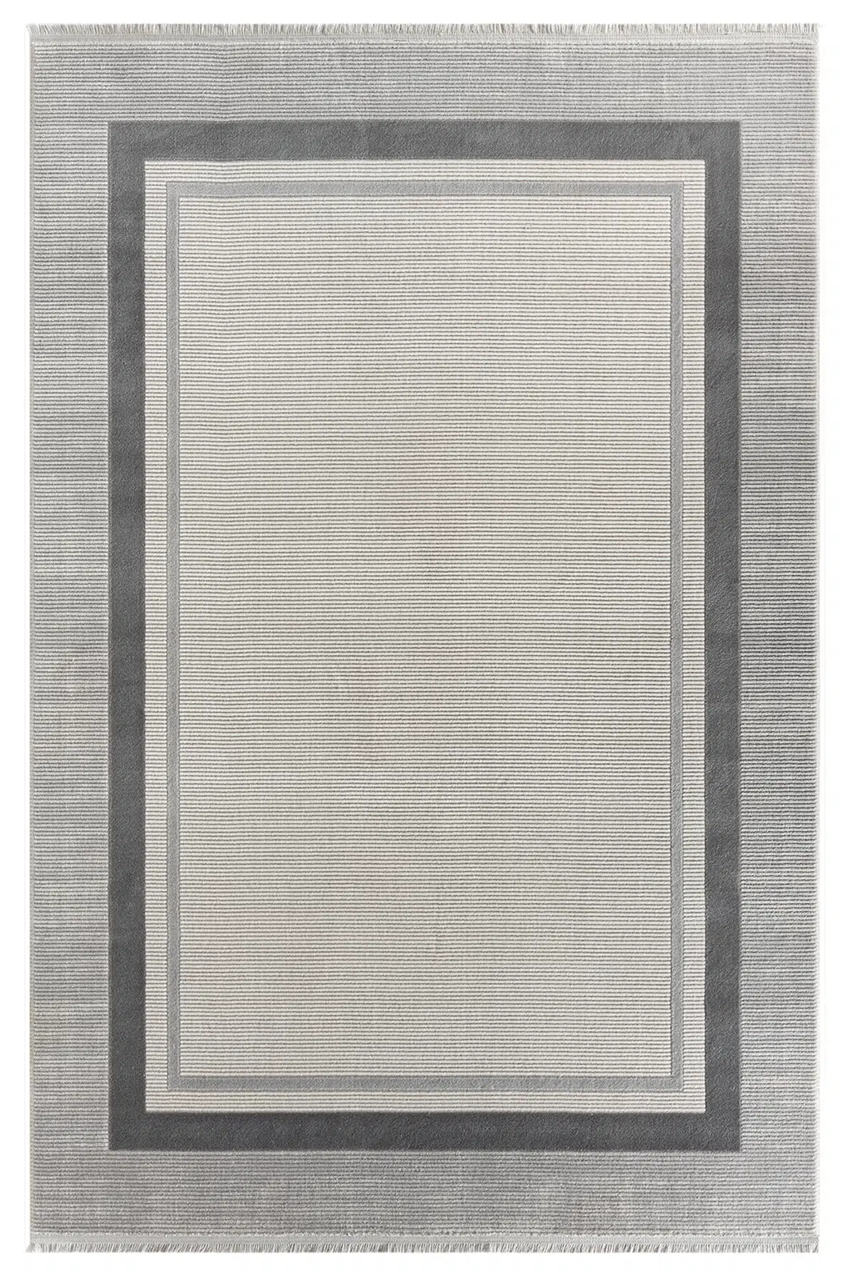 Zen Antrasit Halı Akrilik Halı Yumuşak Dokulu Salon Oturma Odası Yatak Odası Halısı 7001